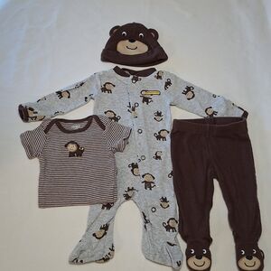 Adorable Monkey Baby Outfit Set